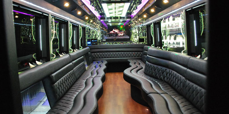 US Bargain Limo Interior design of 20 Pax Limo Party Bus