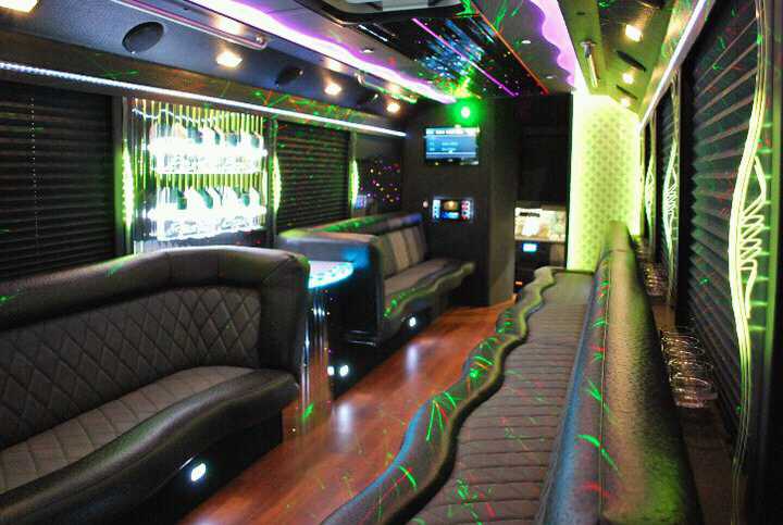 Interior of Party Bus 27 Pax