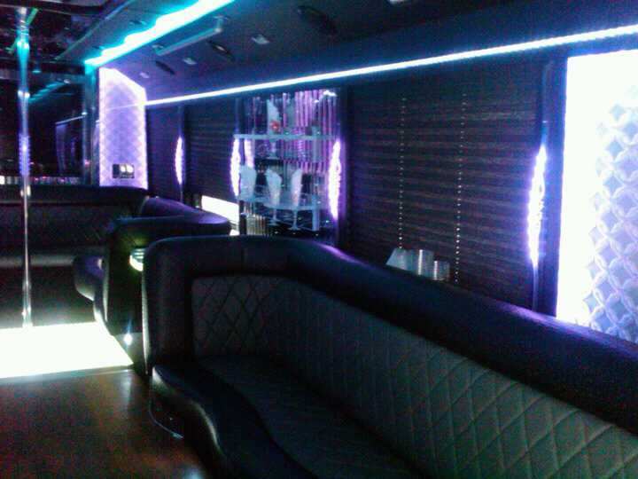 Interior design of 27 Pax Limo Party Bus 