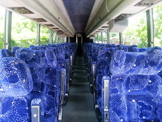 Interior of 54 Passengers Executive Bus
