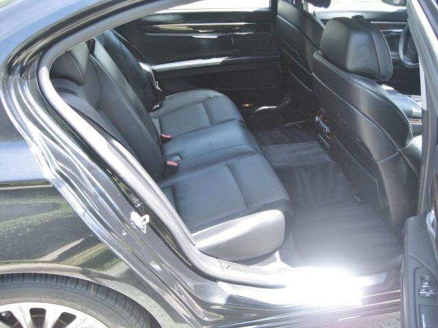 Back Seat of BMW 750 Li Luxury Sedan