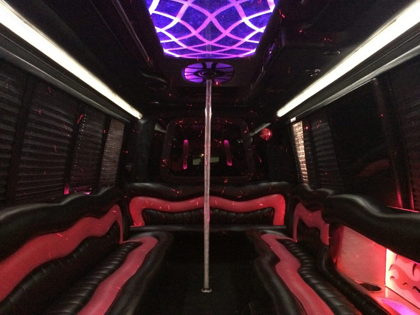 Interior of Party Bus 24 Pax