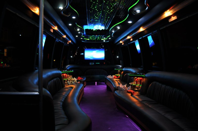 Interior design of party bus 28 pax