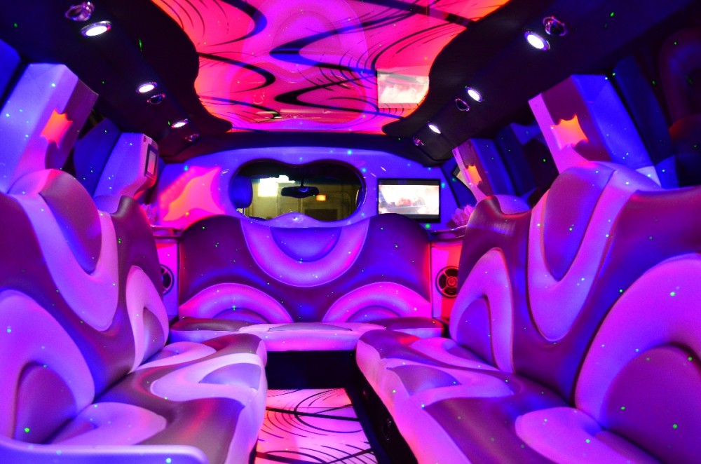 SUV Hummer Limo Pink Interior